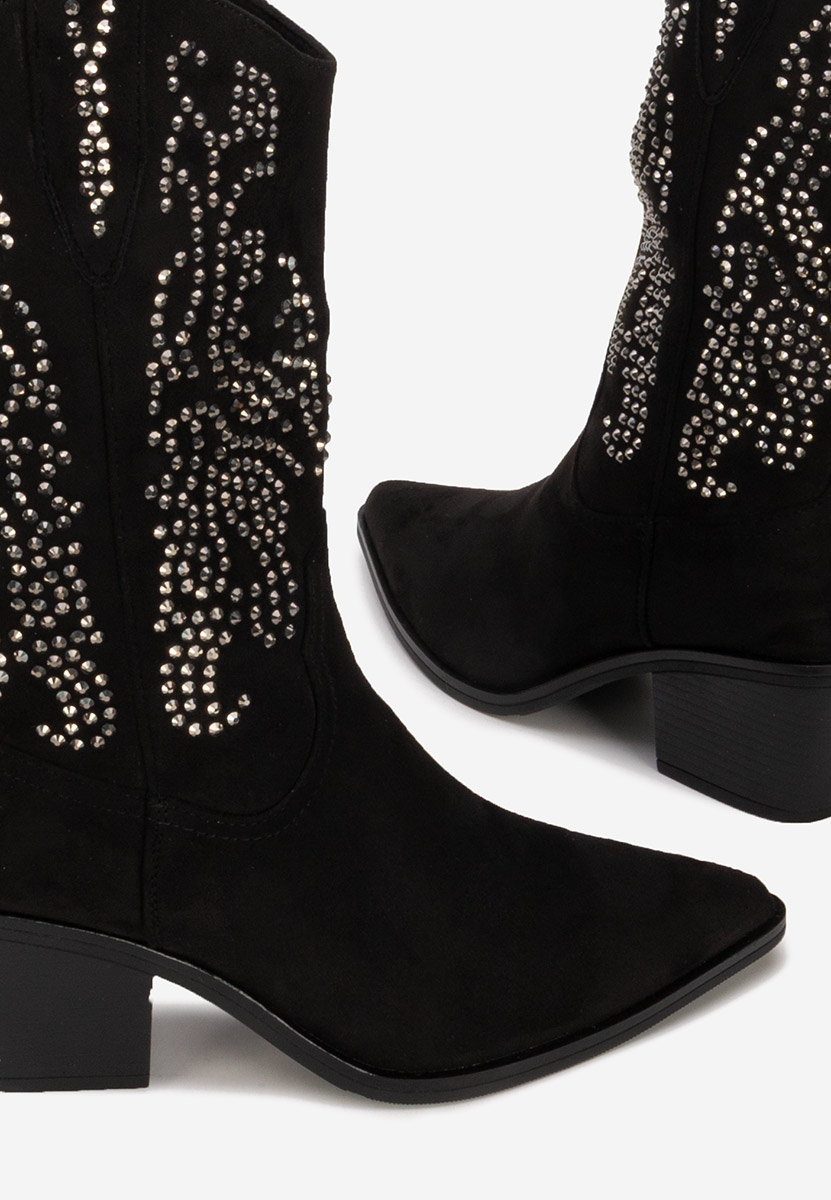 Bottes cowboy femme noires Avice