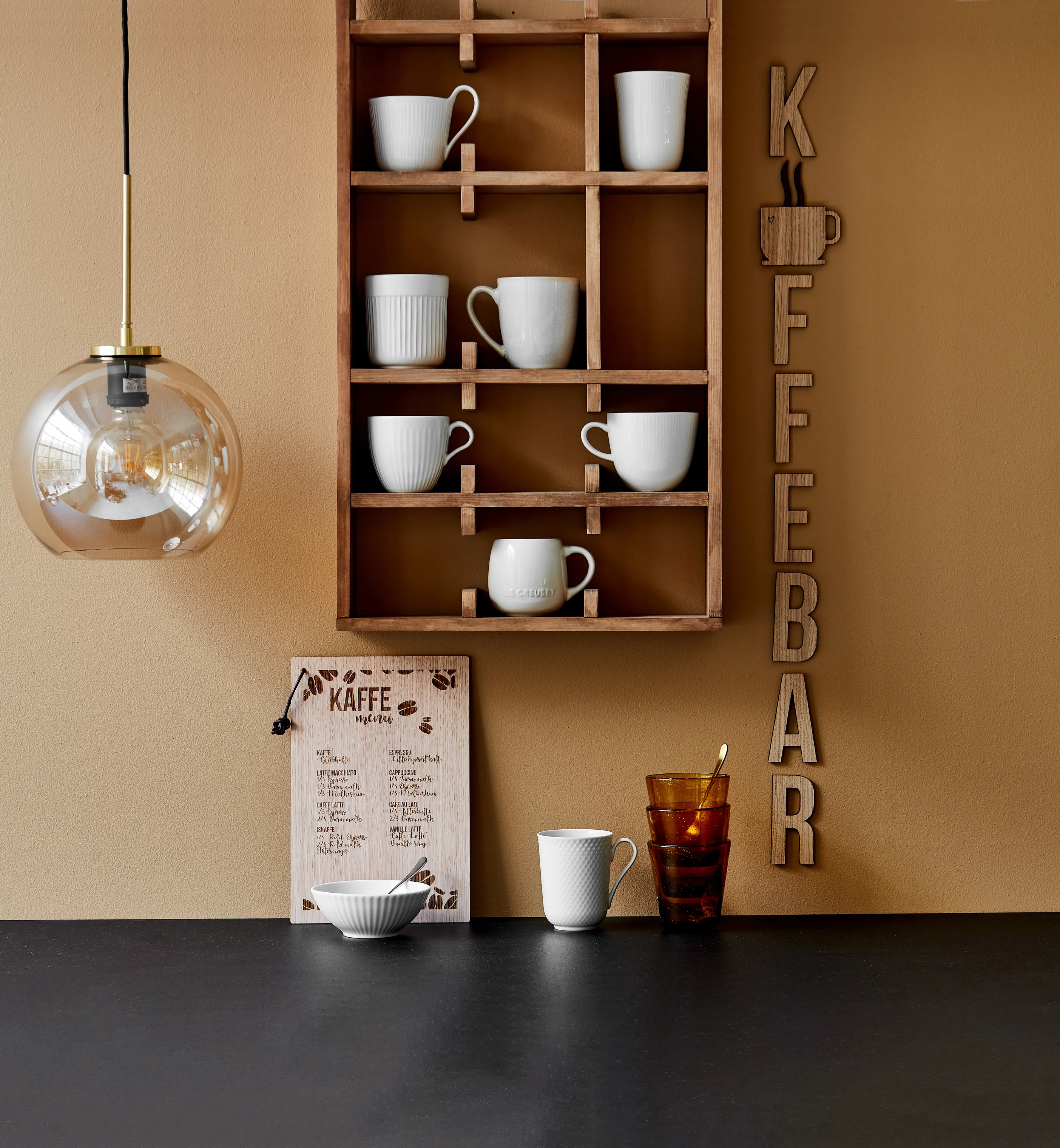 Minifabrikken Tavle - Kaffeopskrift