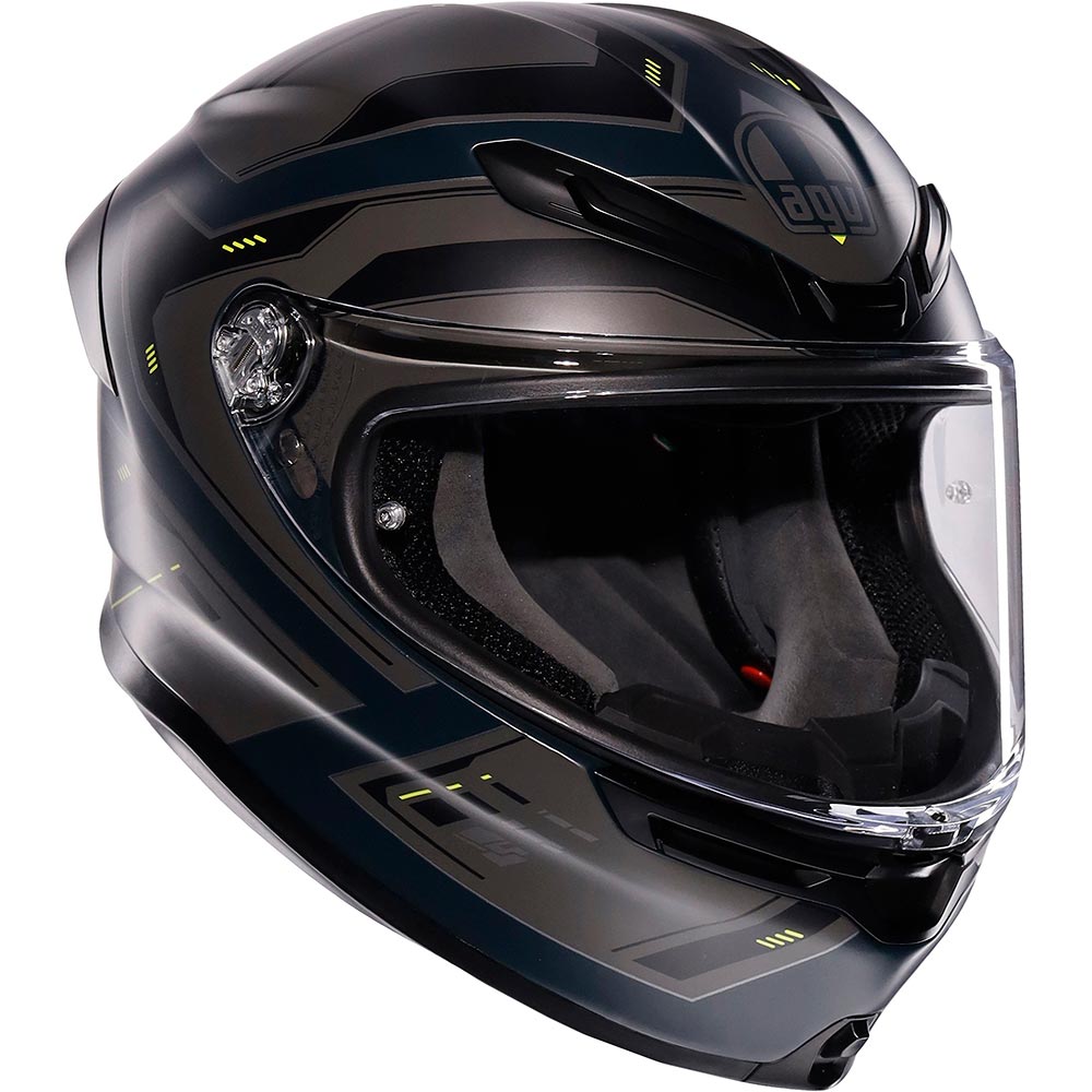 AGV - Casque K6 S Enhance Gris Mat / Jaune fluo