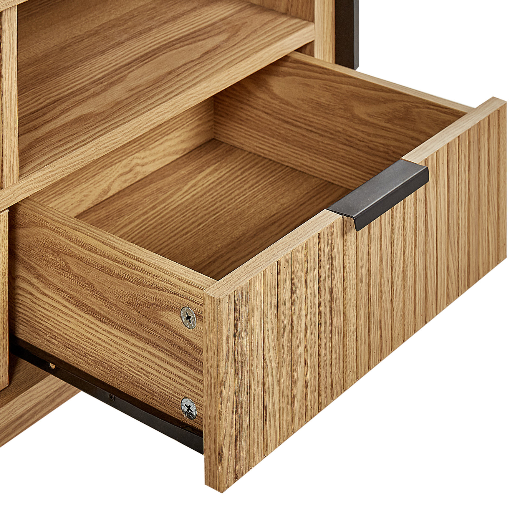 Beliani - SELAH - TV-meubel - Lichthout - MDF