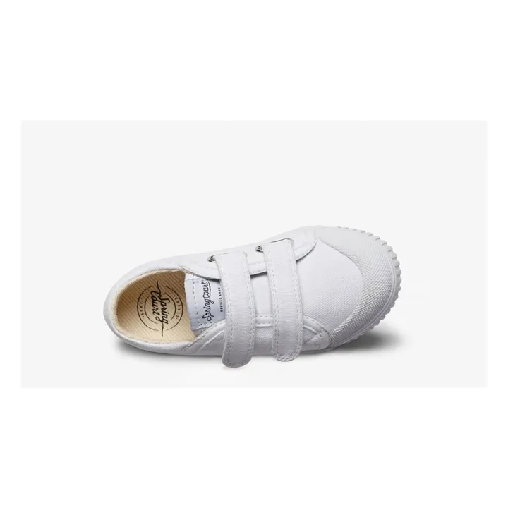 Spring Court Baskets Basses Scratchs G2 Canvas | Blanc