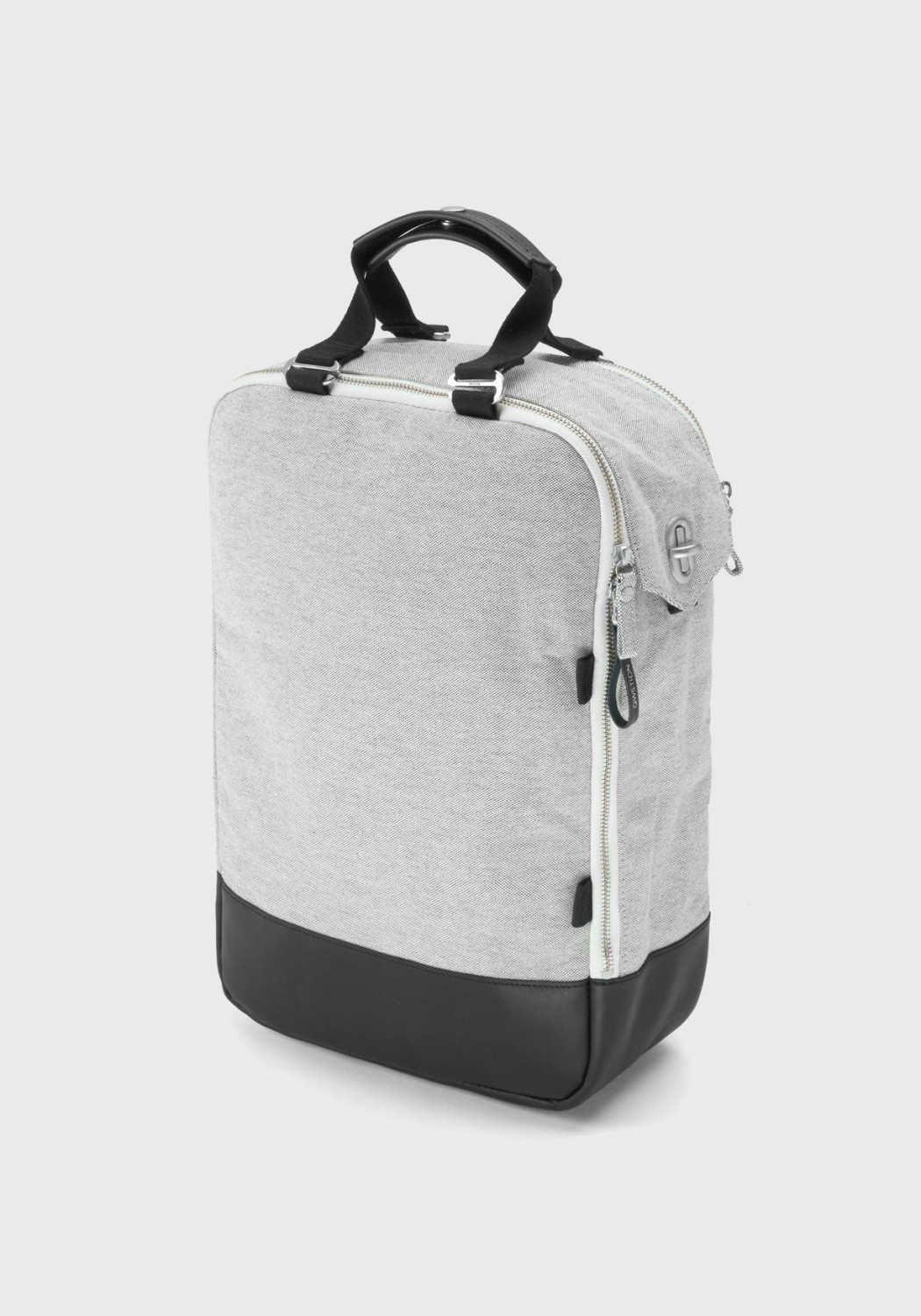 Qwstion Rucksack Daypack Raw Blend Leather Canvas