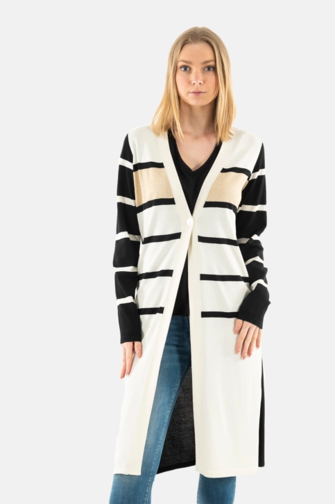 Gilets cardigans lola casademunt ls2411004 2n0 negro-crudo