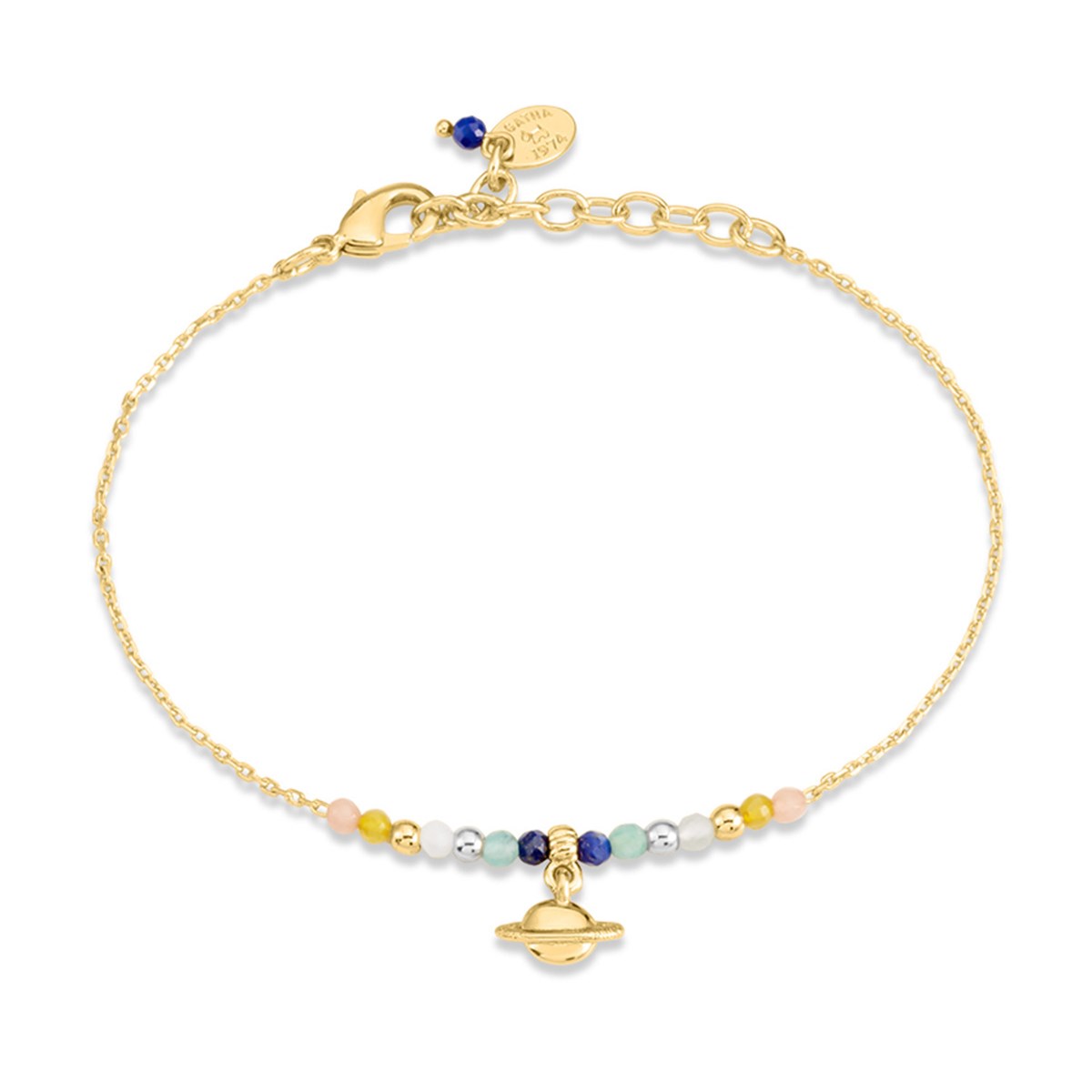 Bracelet Agatha Bigbang planète et perles multicolores