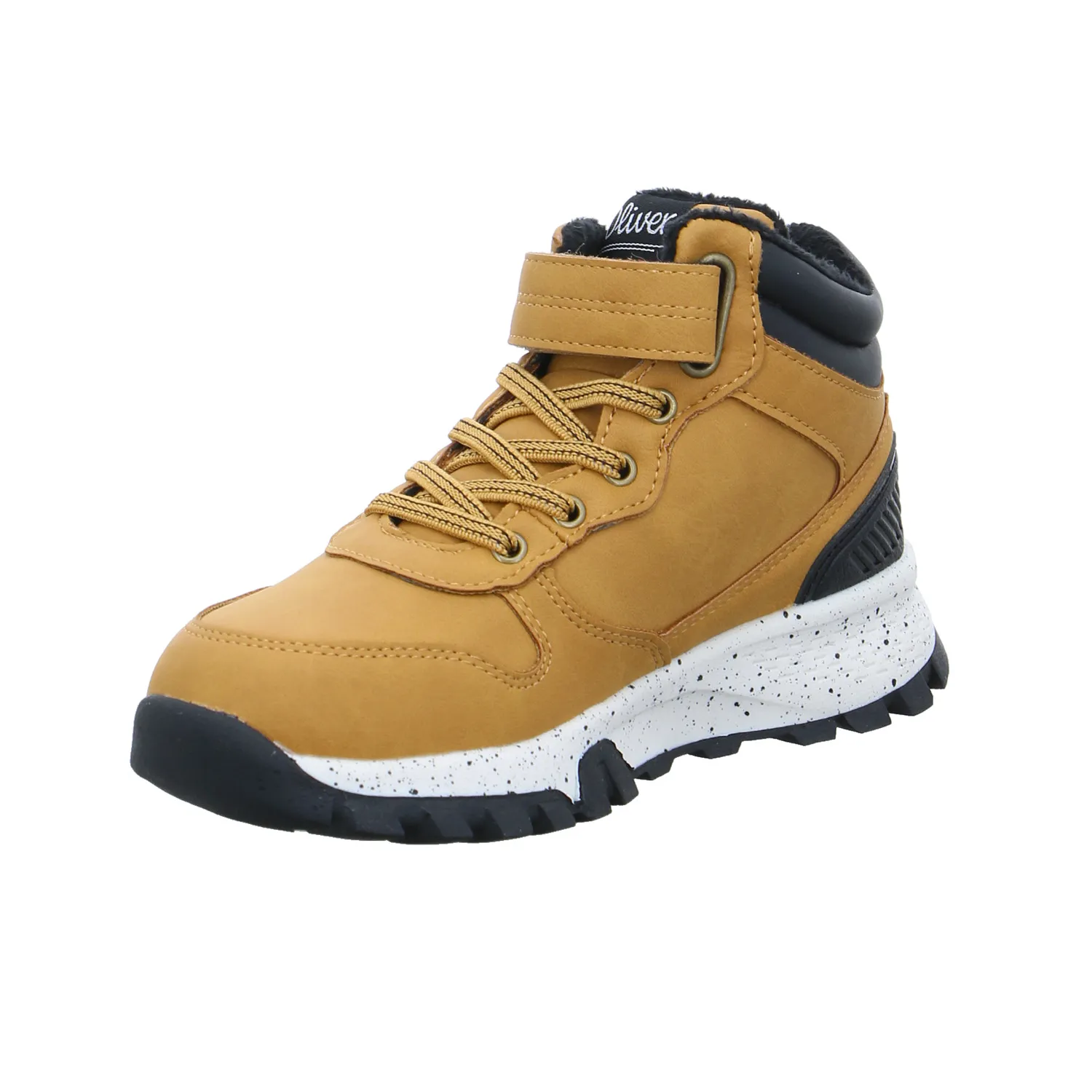 S.OLIVER Jungen-Winter-Bottine Camel Lederimitat  Stiefel