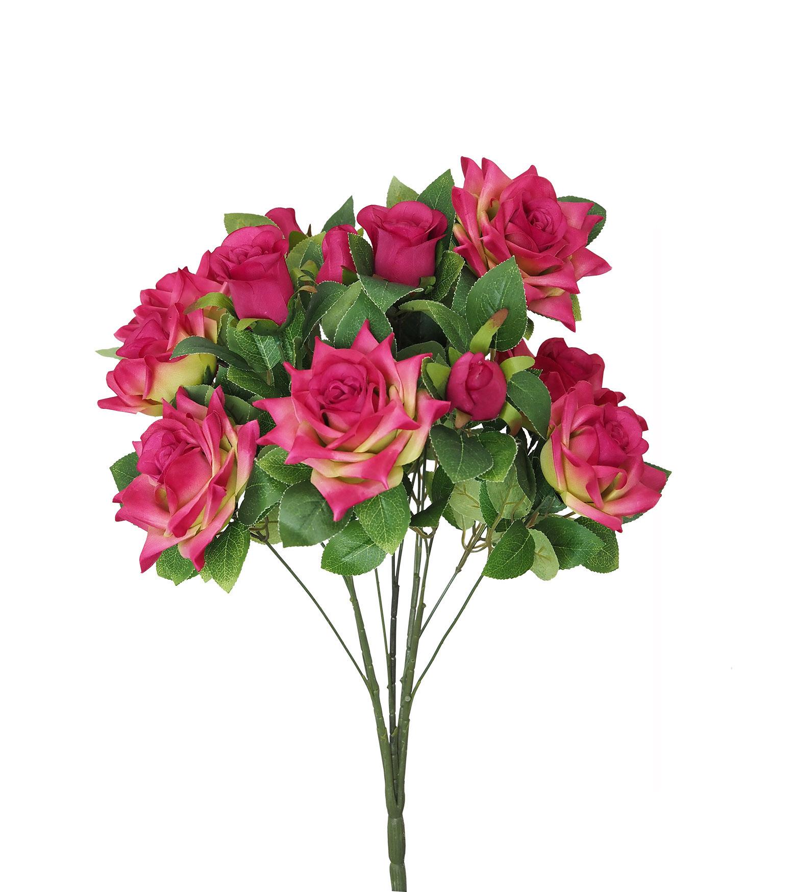 BOUQUET ROSES H.58CM ROUGE