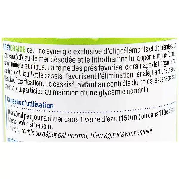 Nutergia Ergydraine Saveur Pêche 250ml