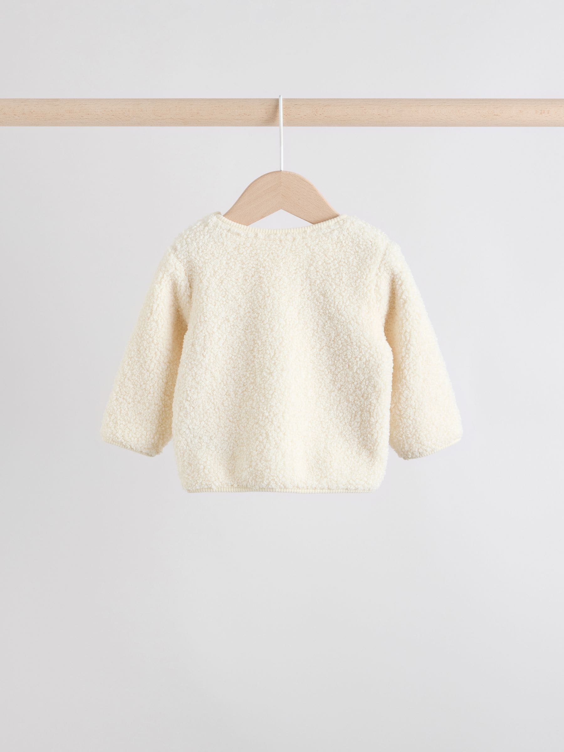 Naturel met rendier - Babyset van fleece top en legging (0mnd-2jr)