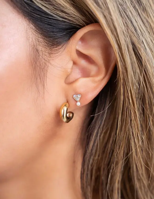 My Jewellery Studs Hart met parel MJ08530