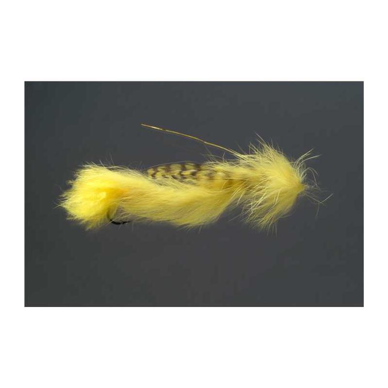 Mouche Spécial Carnassier Tof Articulee Steelhead - Jaune