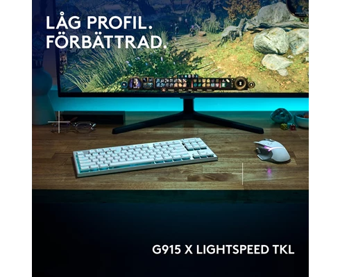 Logitech G915 X TKL - Tactile - White