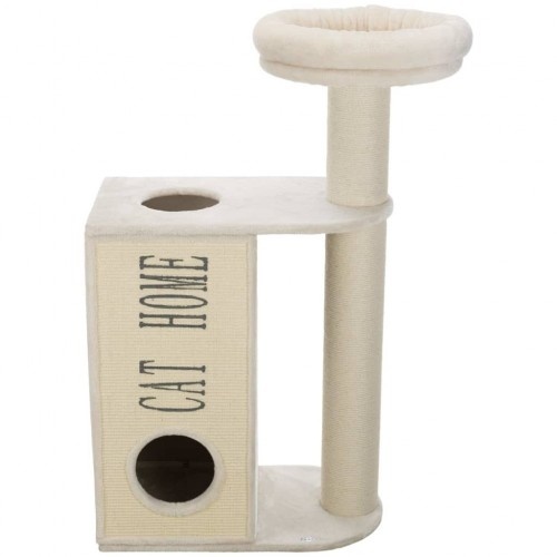 Poste arranhador para gatos cor creme