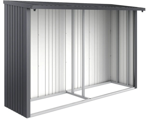 Biohort achterwand voor WoodStock 300 brandhoutberging, donkergrijs metallic