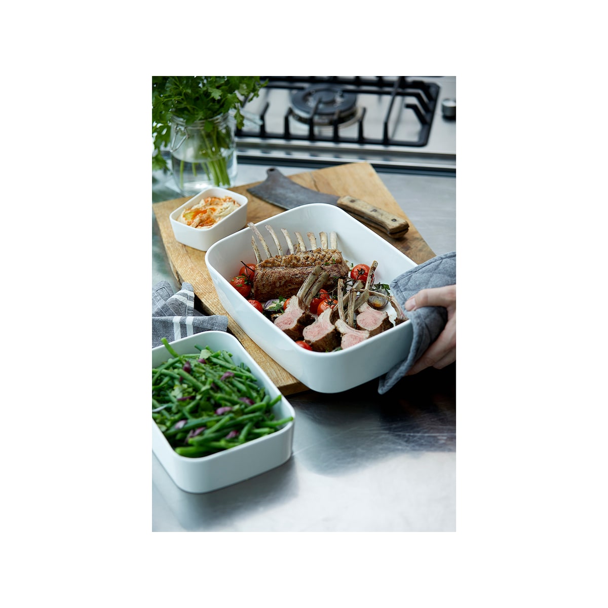 Rosti Modula Dish 35 x 25 x 8 cm White