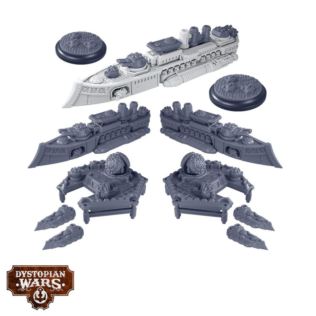 Dystopian Wars - Ganges Battlefleet Set