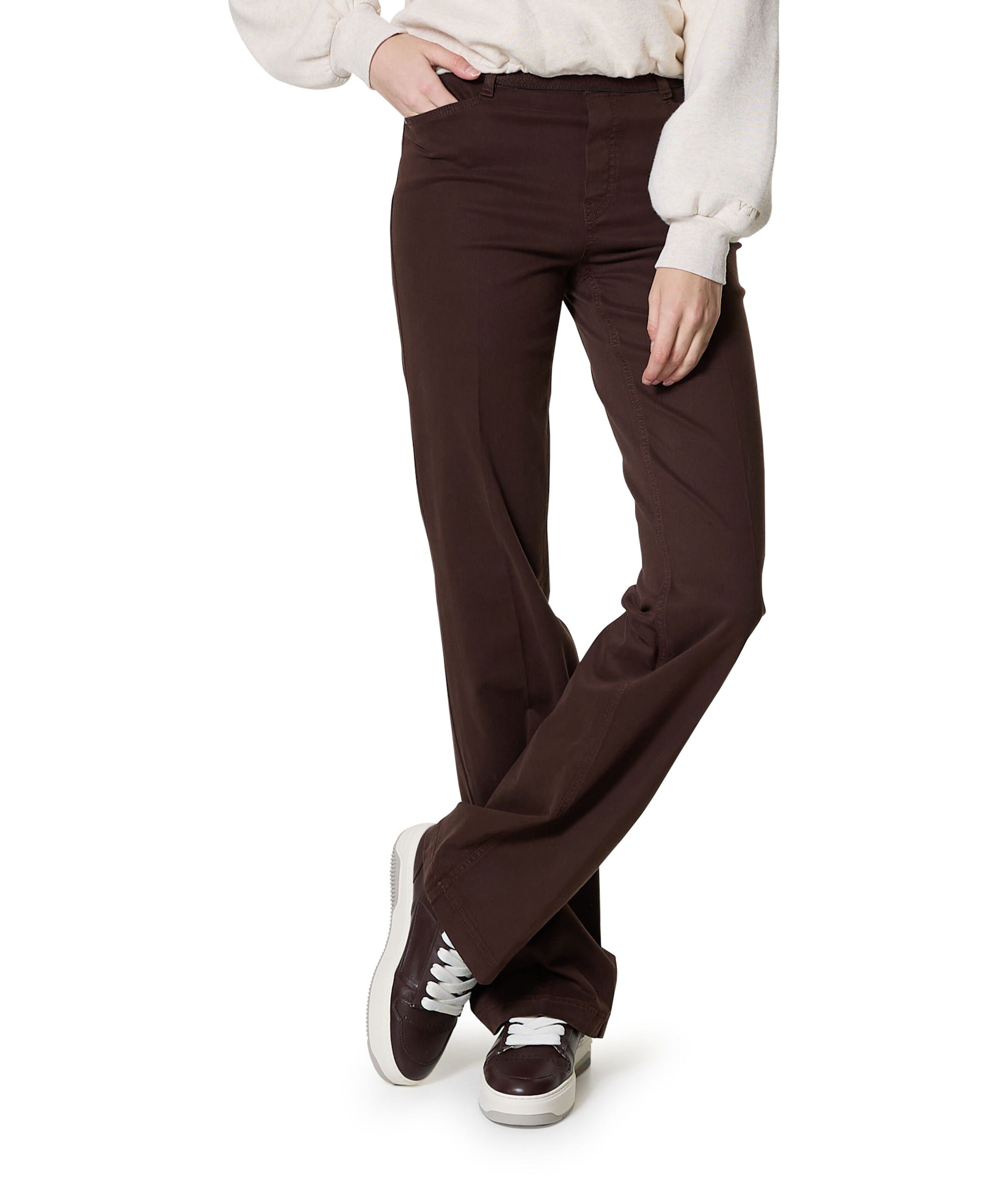 Gardeur Pull On Slim dames broek bruin