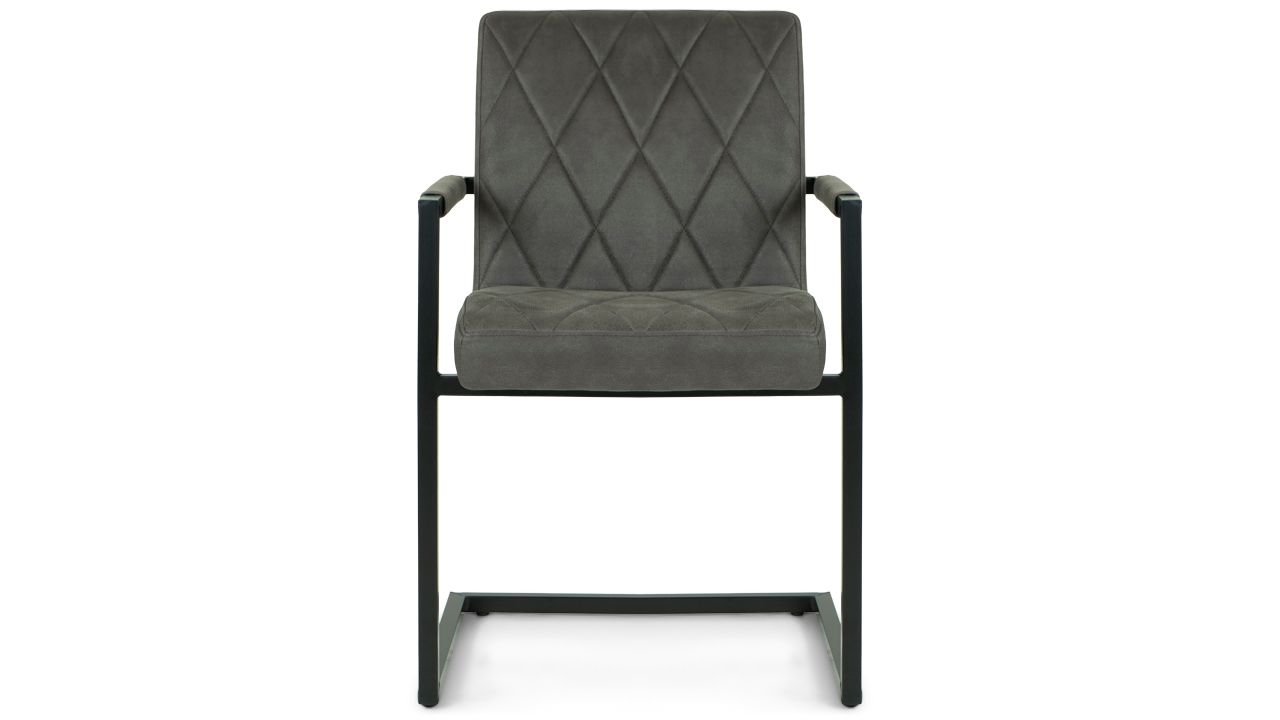Eetstoel antraciet UK-30.248 Denmark B55 x D55 x H85 cm