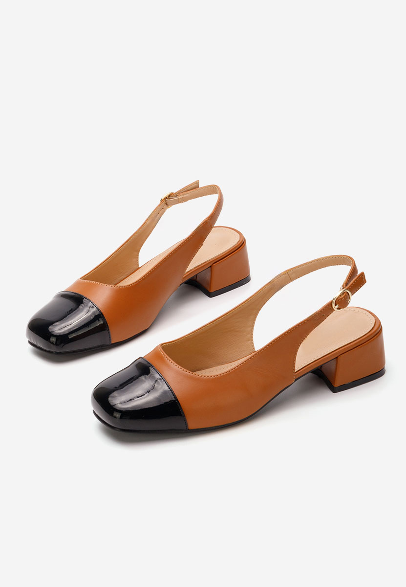 Chaussures slingback chameau Charissa