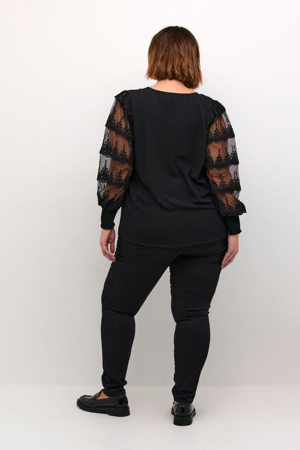 Kaffe Curve KCellis Blouse Black deep