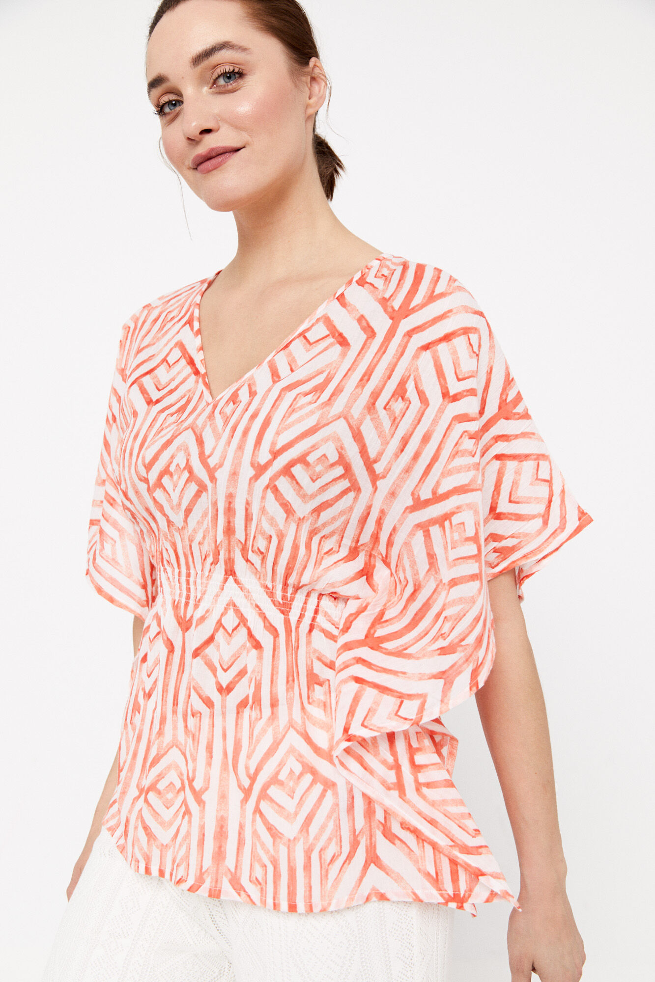 Blusa estampada - Estampa branca