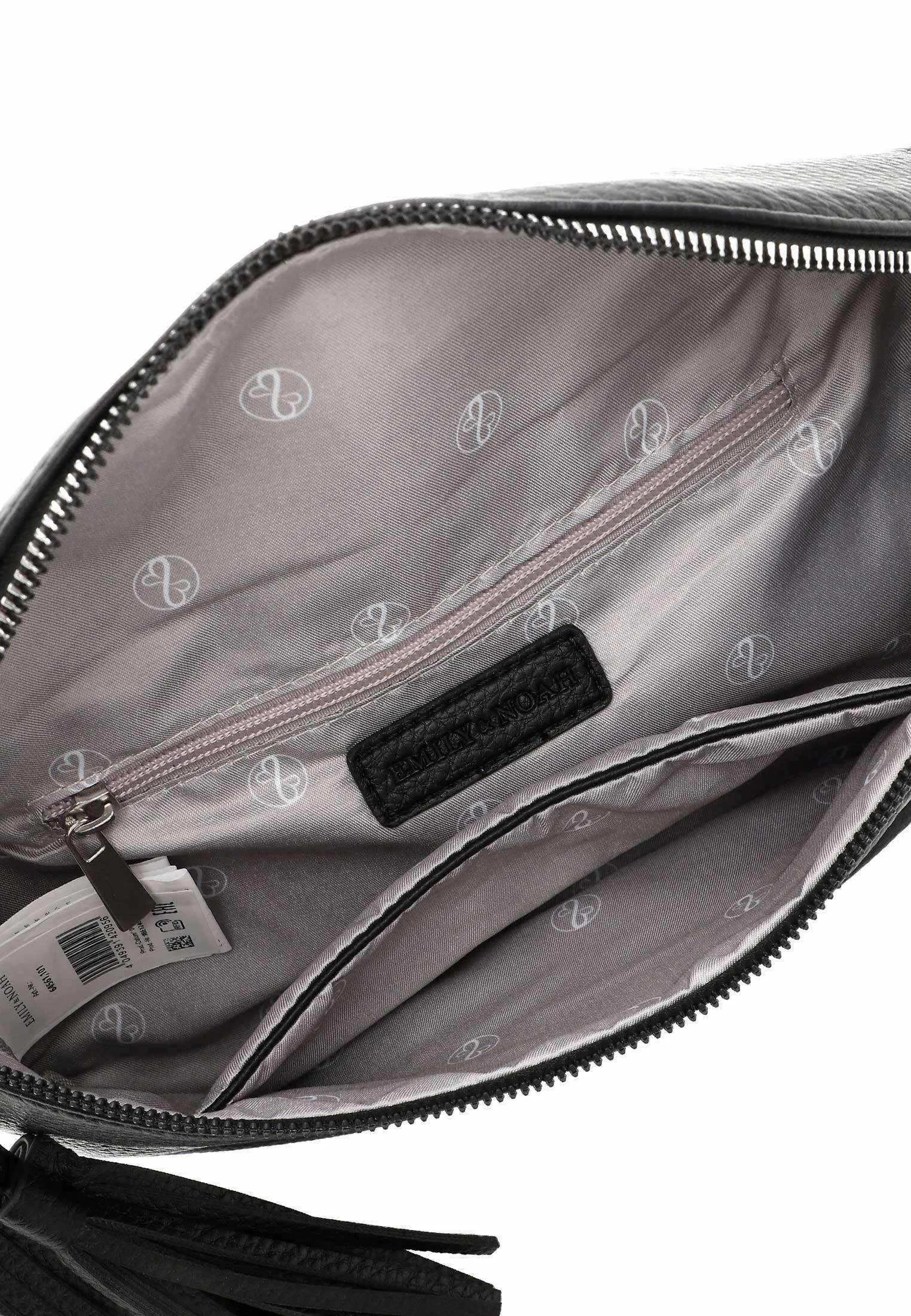 EMILY & NOAH Rucksack Schwarz Lederimitat