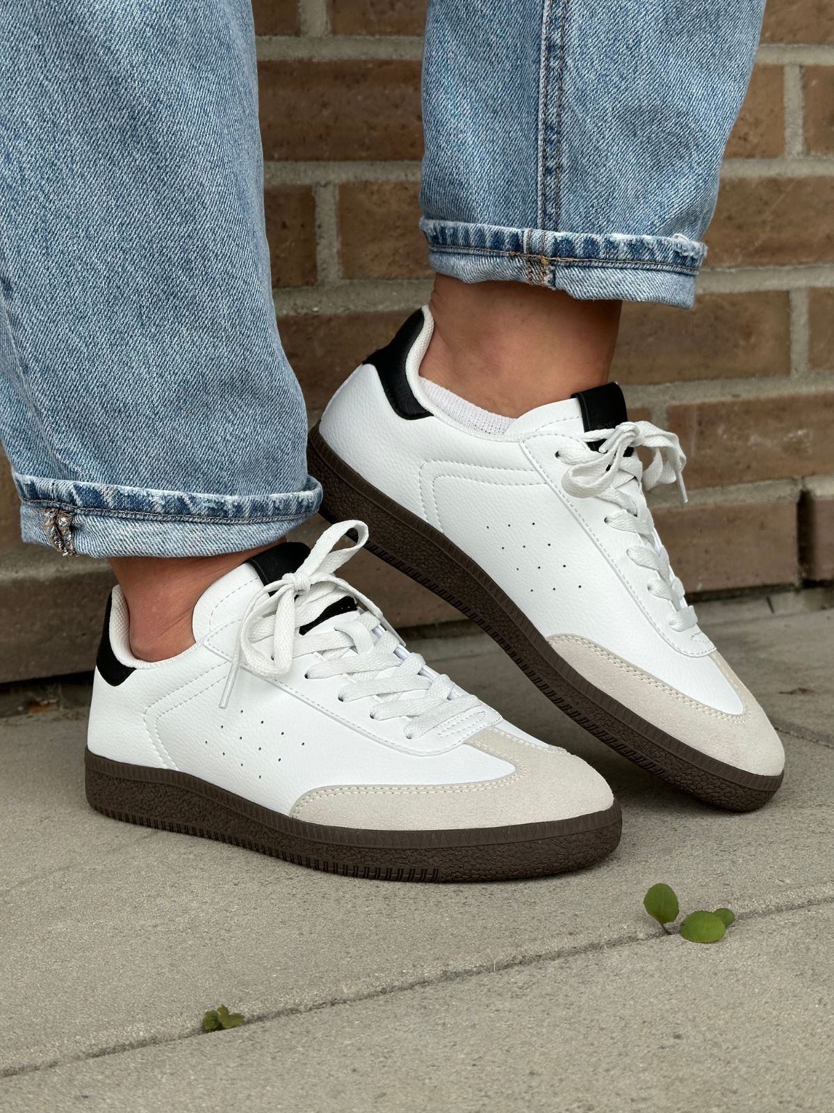 Ace W Sneaker White Black - Trapes Sko