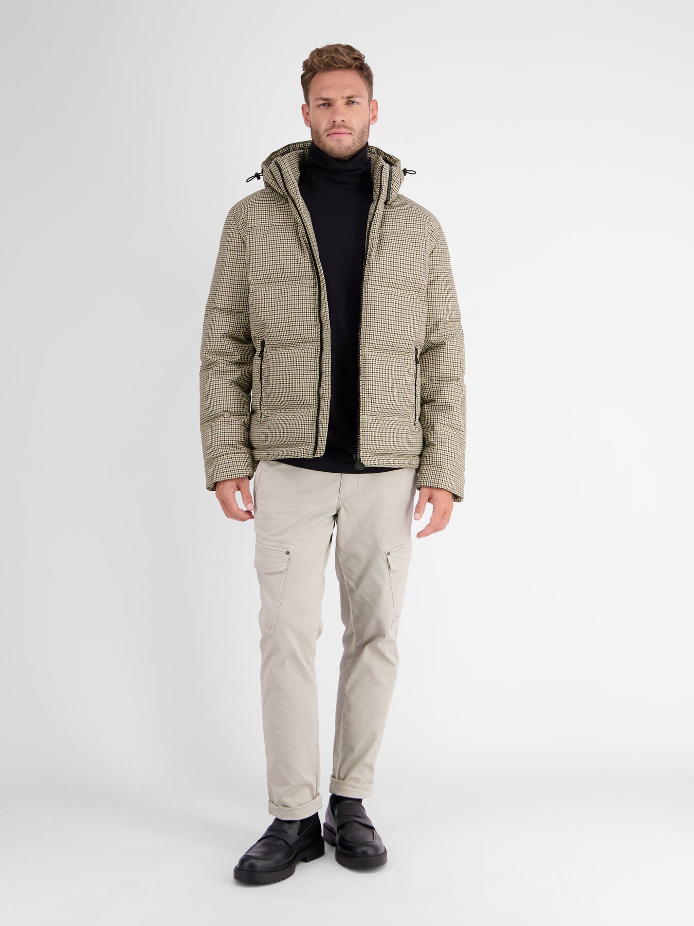 Steppblouson. kariert
