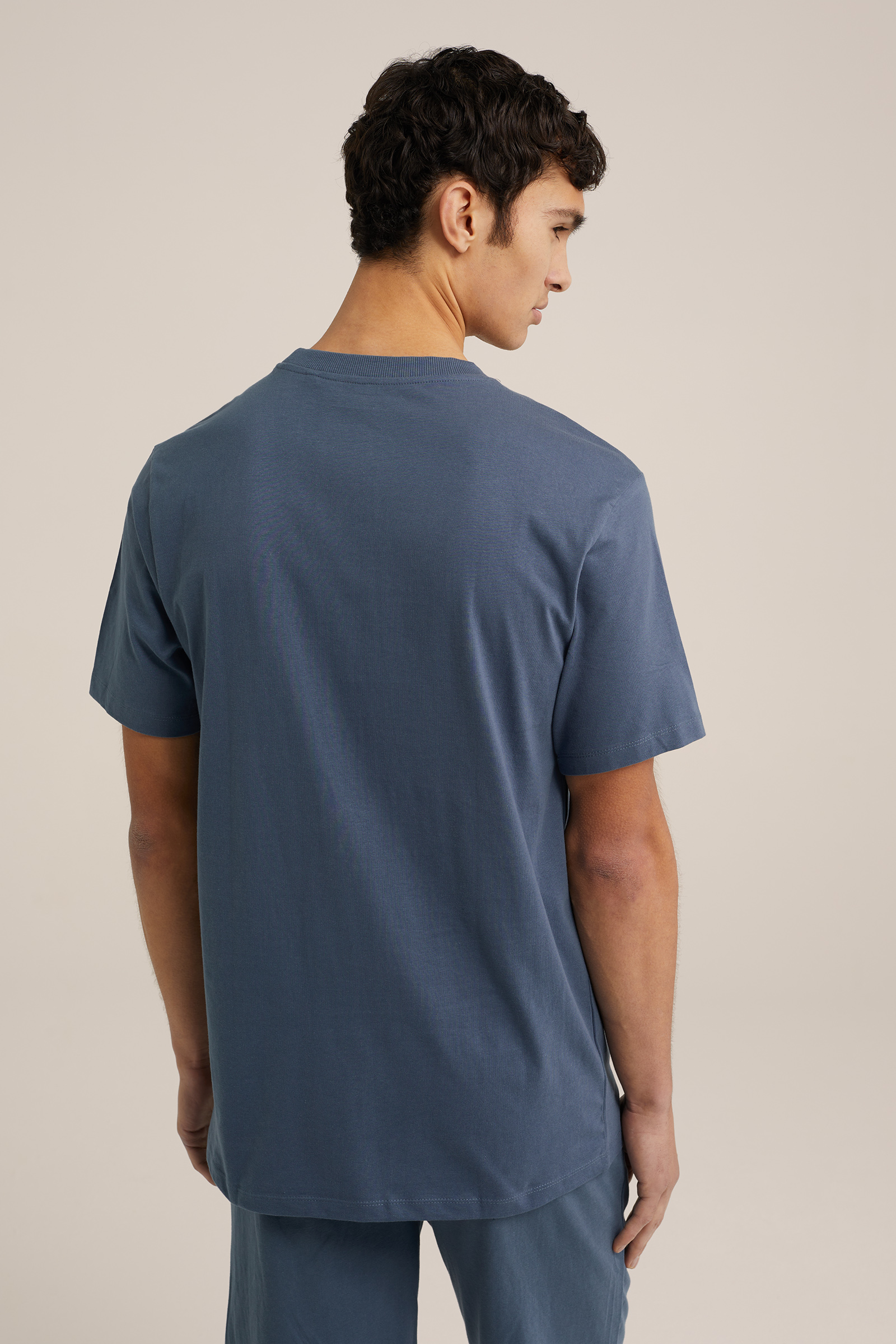 pyjamashirt WE Fashion Blauw