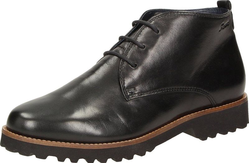 SIOUX - Meredith - Veterlaarsjes - Zwart - Leren Schoen