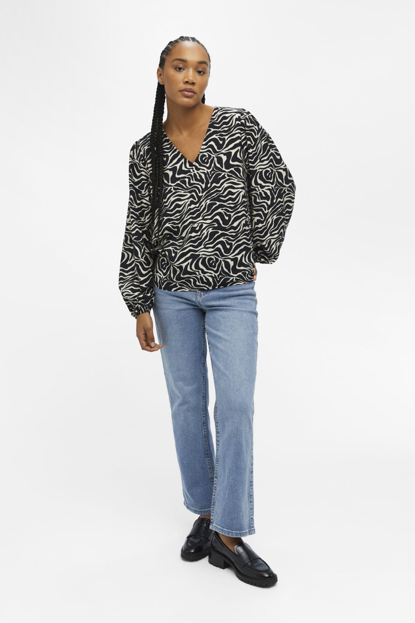 Blusa Balão Ecovero - Preto