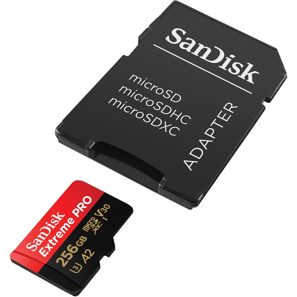 SanDisk Extreme PRO® 256GB microSDXC™ UHS-I-kort med adapter