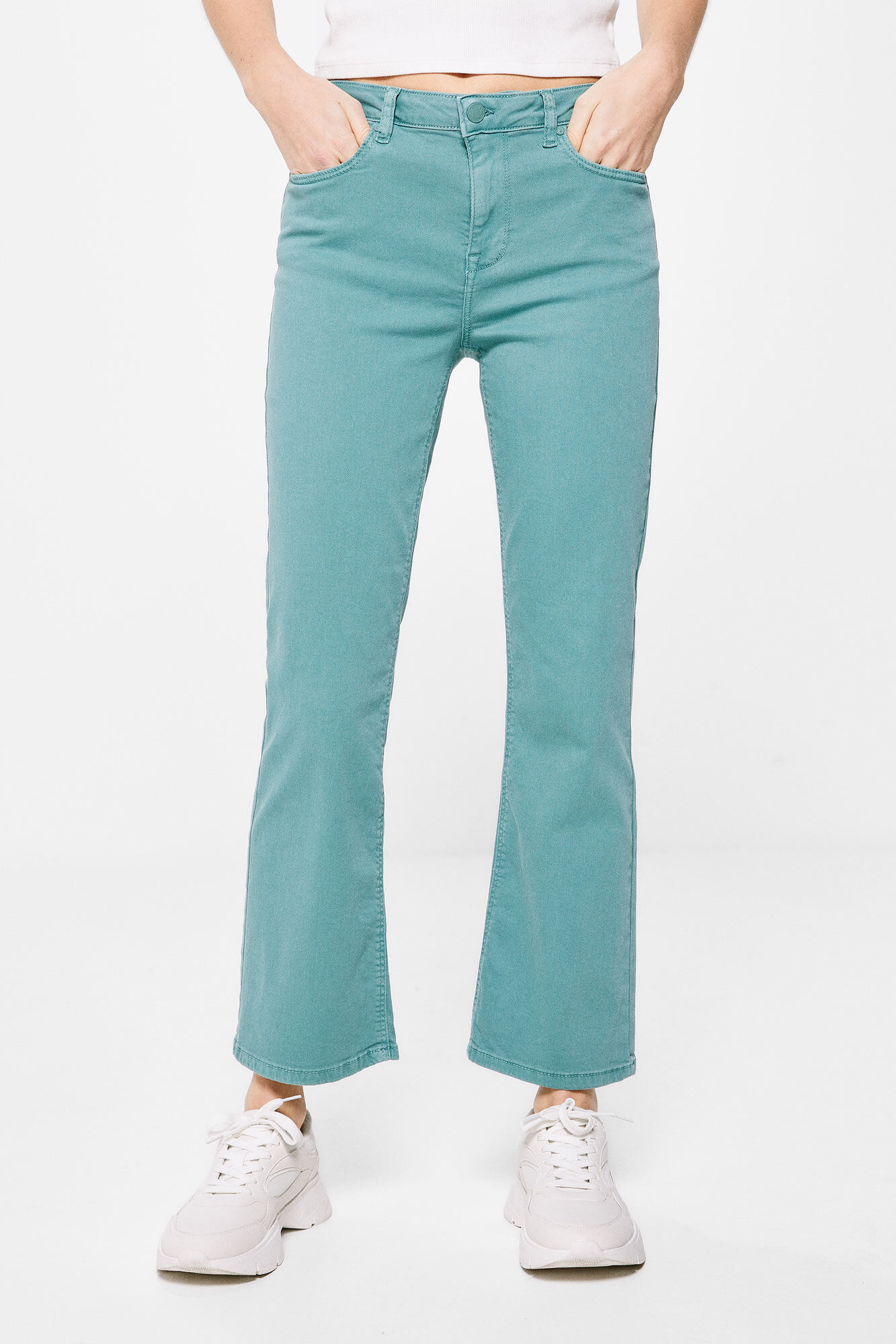 Calça jeans Kick Flare Eco Dye - verde