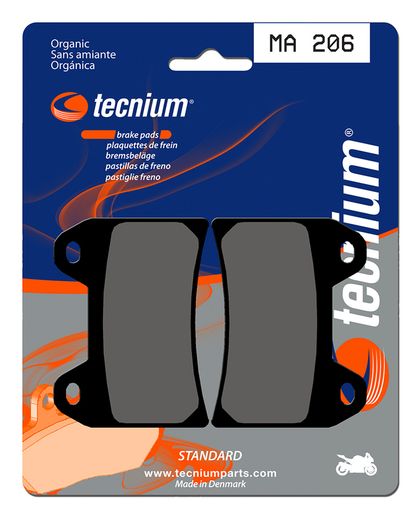 Plaquettes de freins Tecnium route organique - MA206