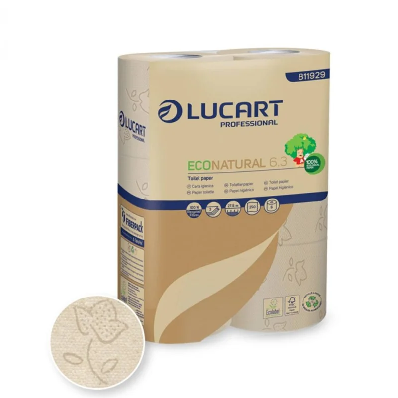 LUCART - Papier toilette EcoNatural 3 plis - x30
