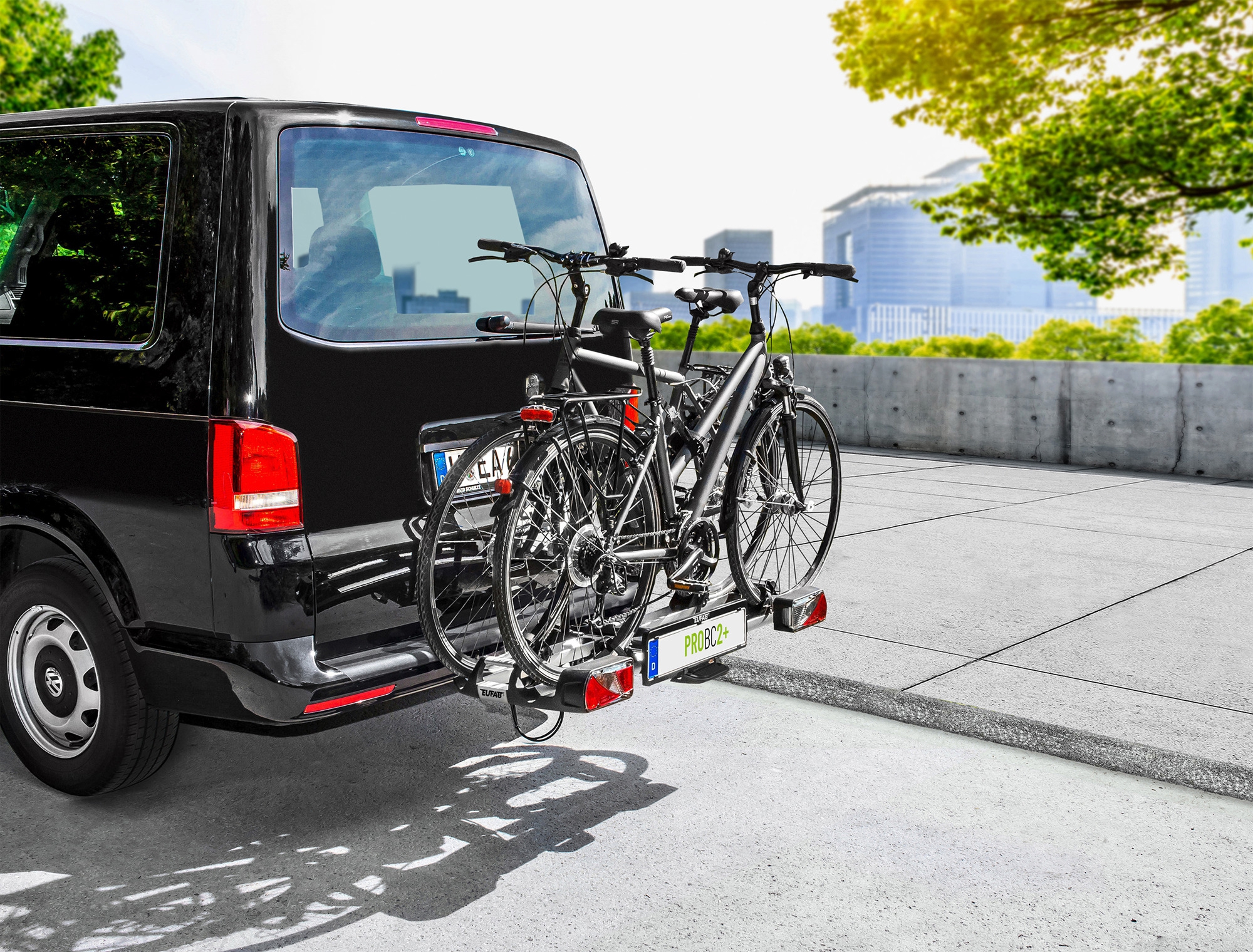 EUFAB Fahrradträger PROBC2  für 2 Fahrräder, E-Bike geeignet