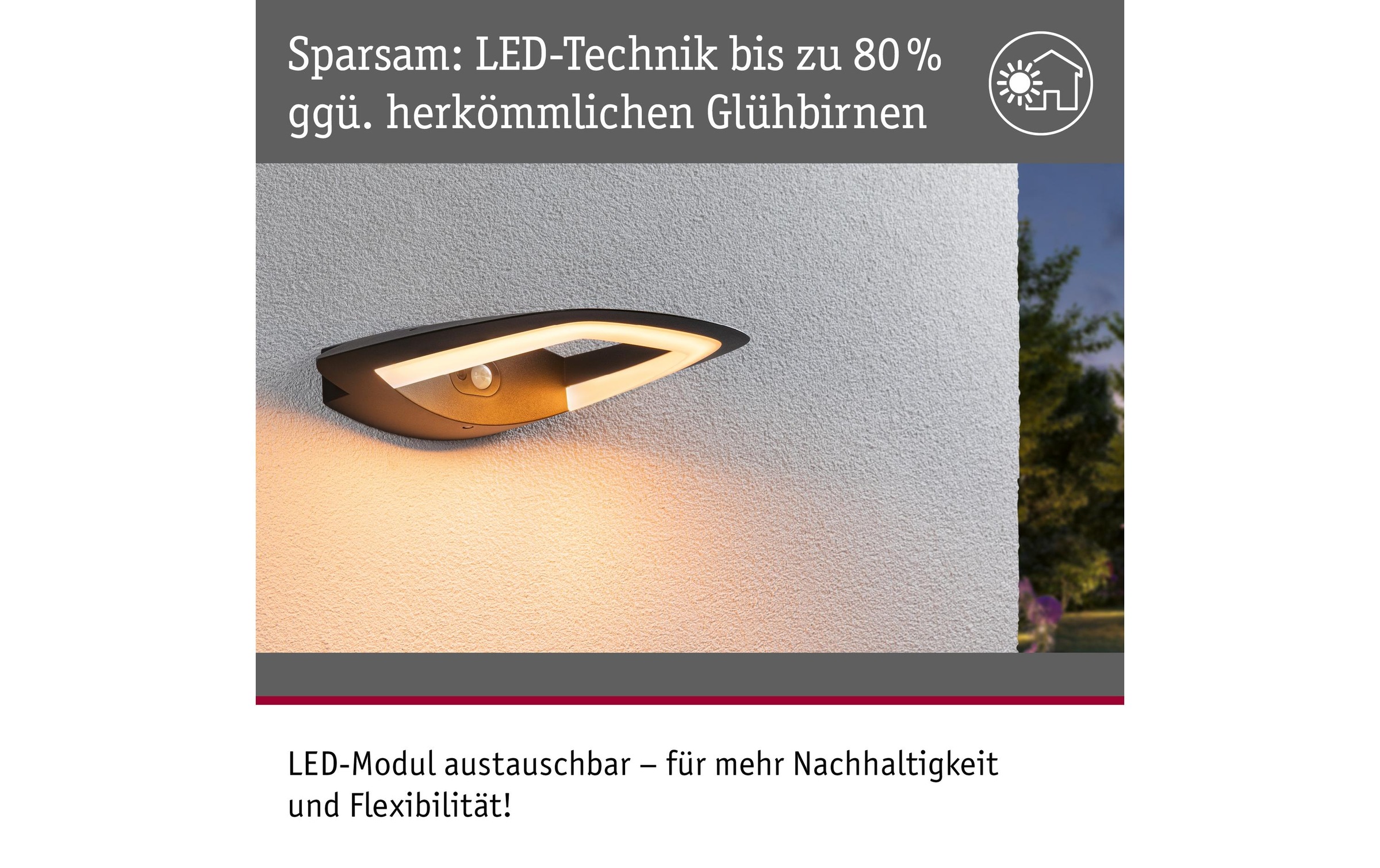 Paulmann LED Wandleuchte »LED Akena Bewe« Warmweiss