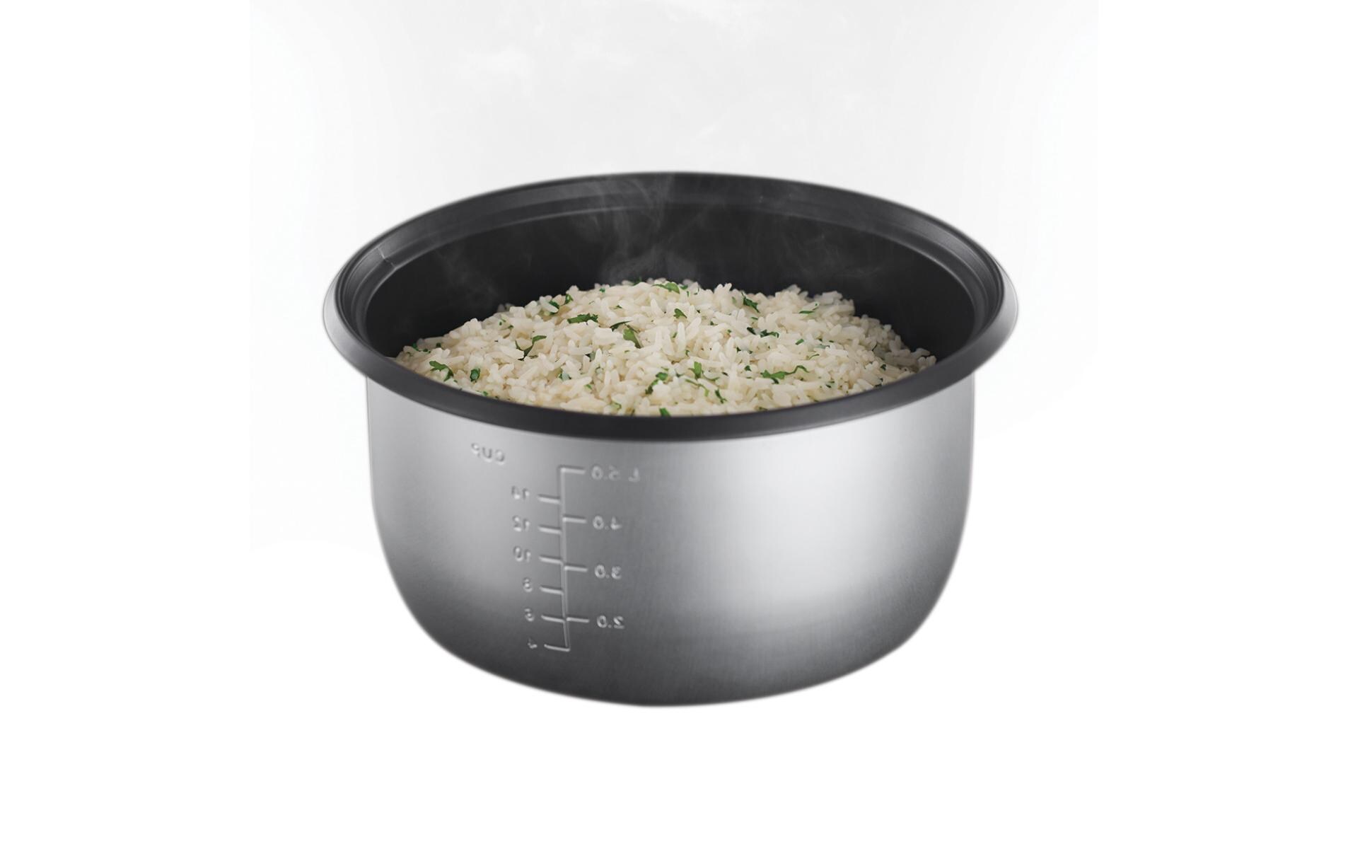 Reiskocher Maxicook 5 lXL-Reiskocher für die Zubereitung von grossen Mengen Reis, mit Warmhaltefunktion und Dampfgareinsatz für schonendes Kochen
