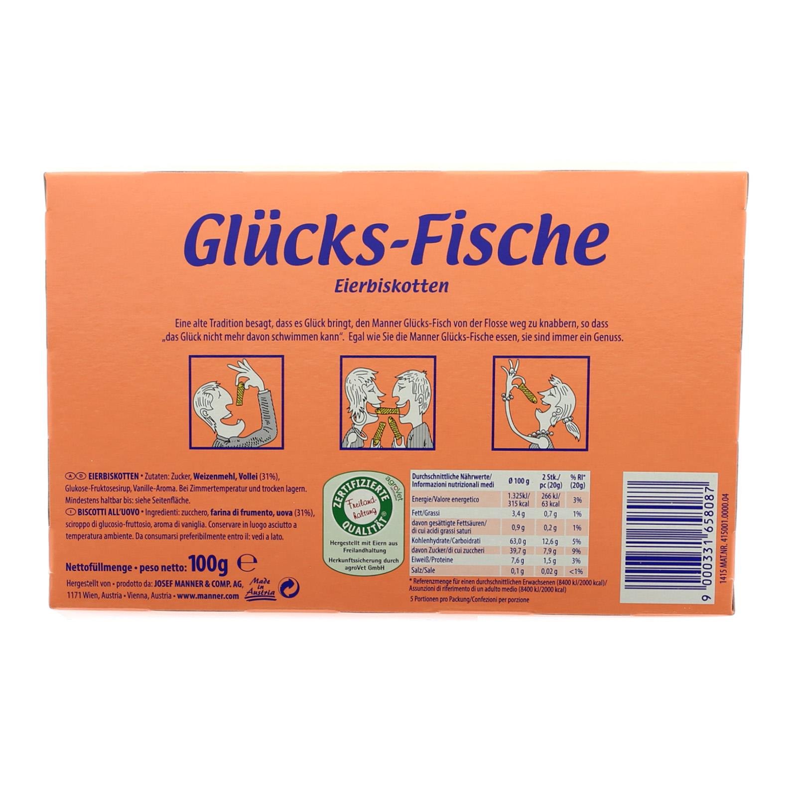Manner Biscuit Glücksfische