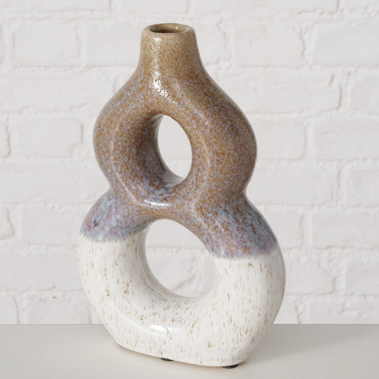 Boltze Vase Mako multicolore - 16x5x24 cm