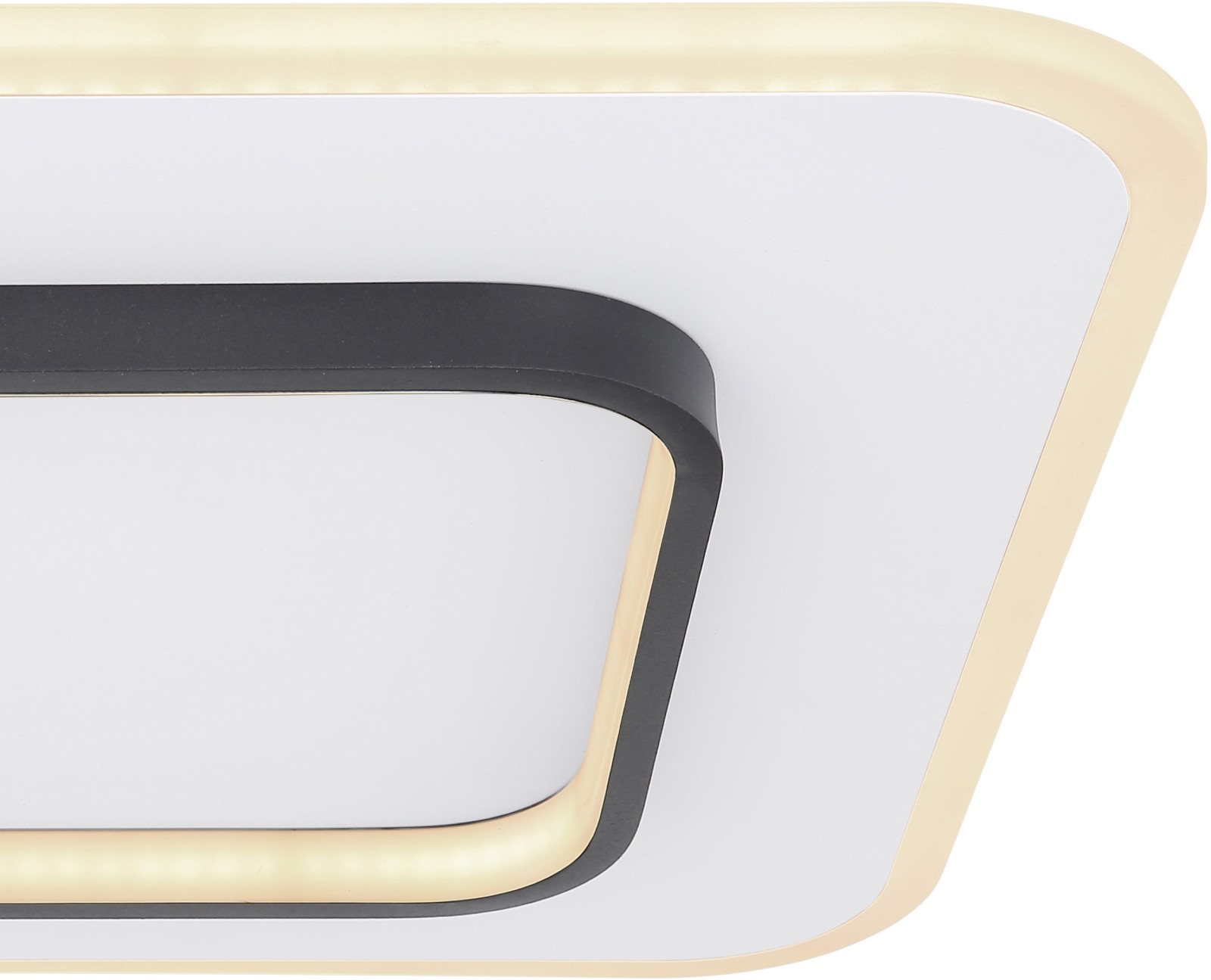 LED-Deckenleuchte - weiß-schwarz - 45 cm