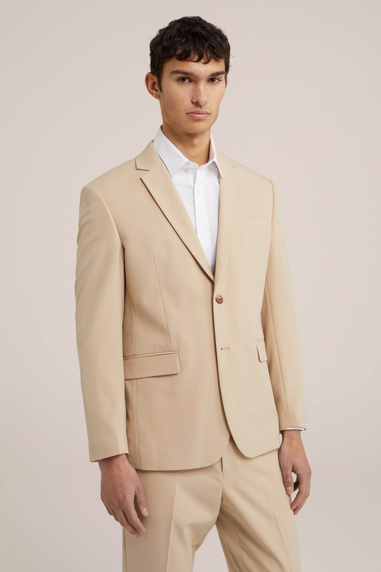 slim fit blazer Fundamentals Caramel