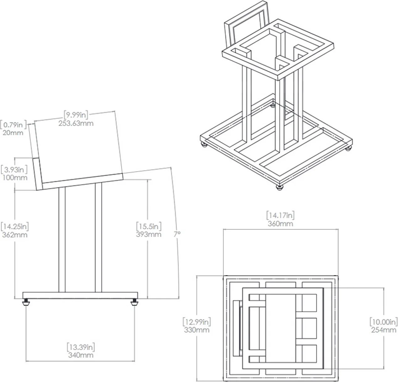 JBL LS80 (la paire) Pieds pour enceintes