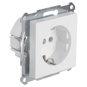Schneider Merten System-M Enkel Geaard Stopcontact Actief Wit