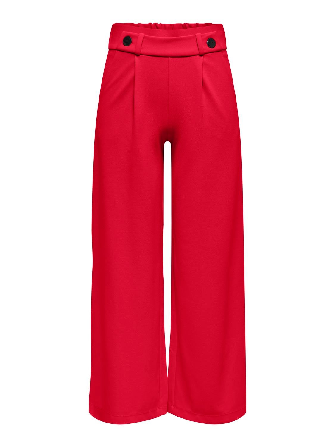 JDYGEGGO Mittlere Taille Weiter Beinschnitt Hose mit weitem Beinschnitt Ski Patrol