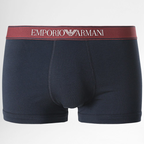 Lot De 2 Boxers 111210 Bleu Marine Bordeaux
