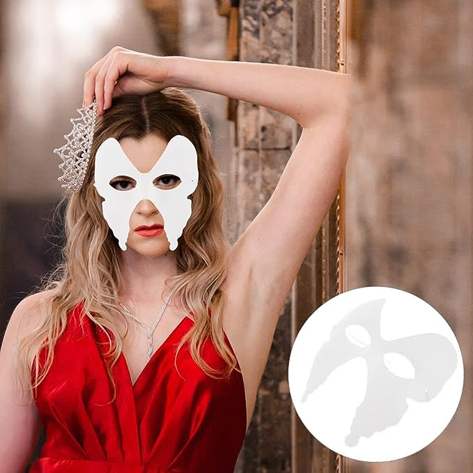 (5er Set) Venezianische Karton Masken DIY Karneval Kostüm Verkleidung Bastel Party Foto Requisite - Halbmaske Schmetterling