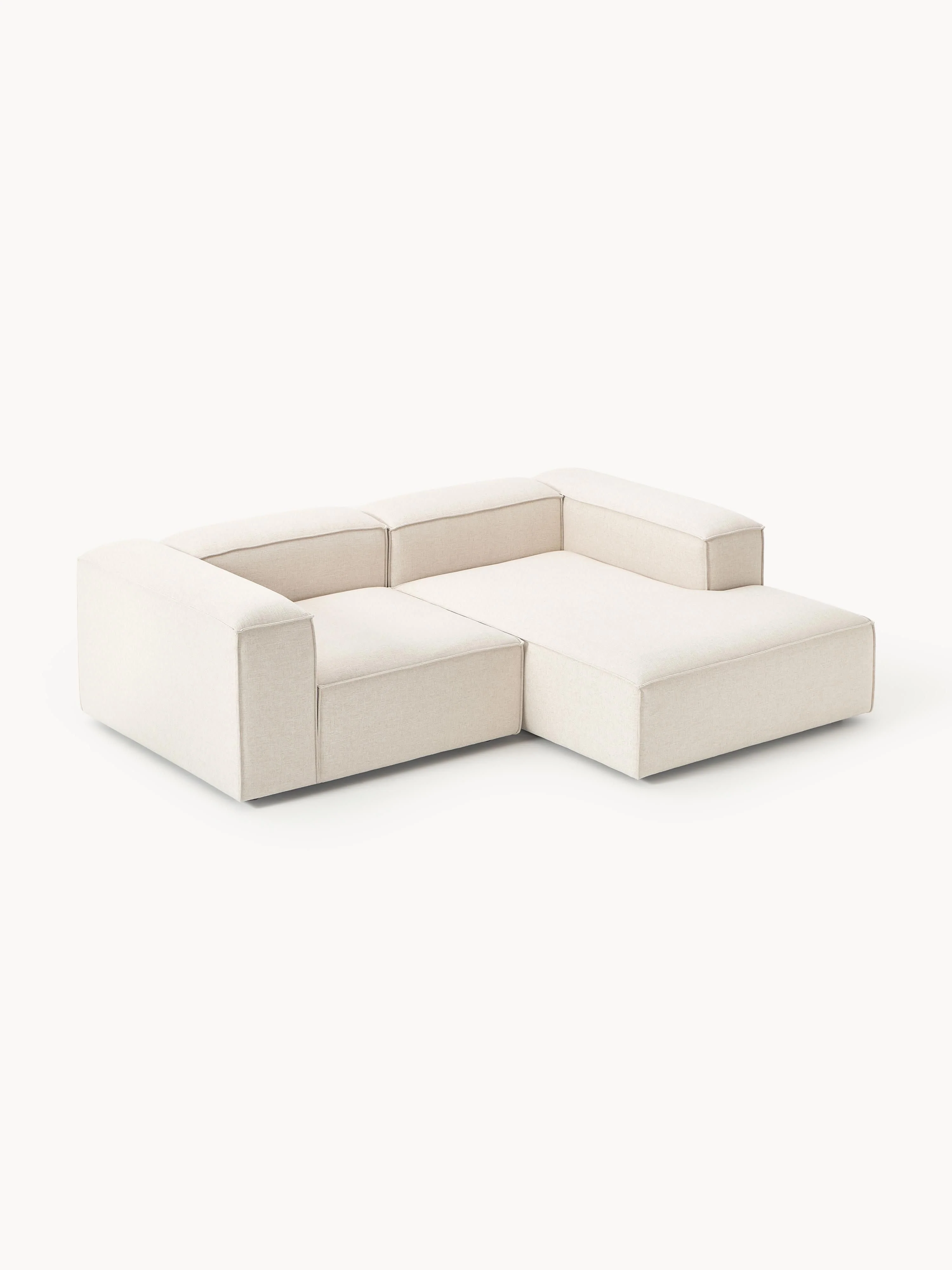 Modulaire hoekbank Lennon van linnenmix (2-zits)