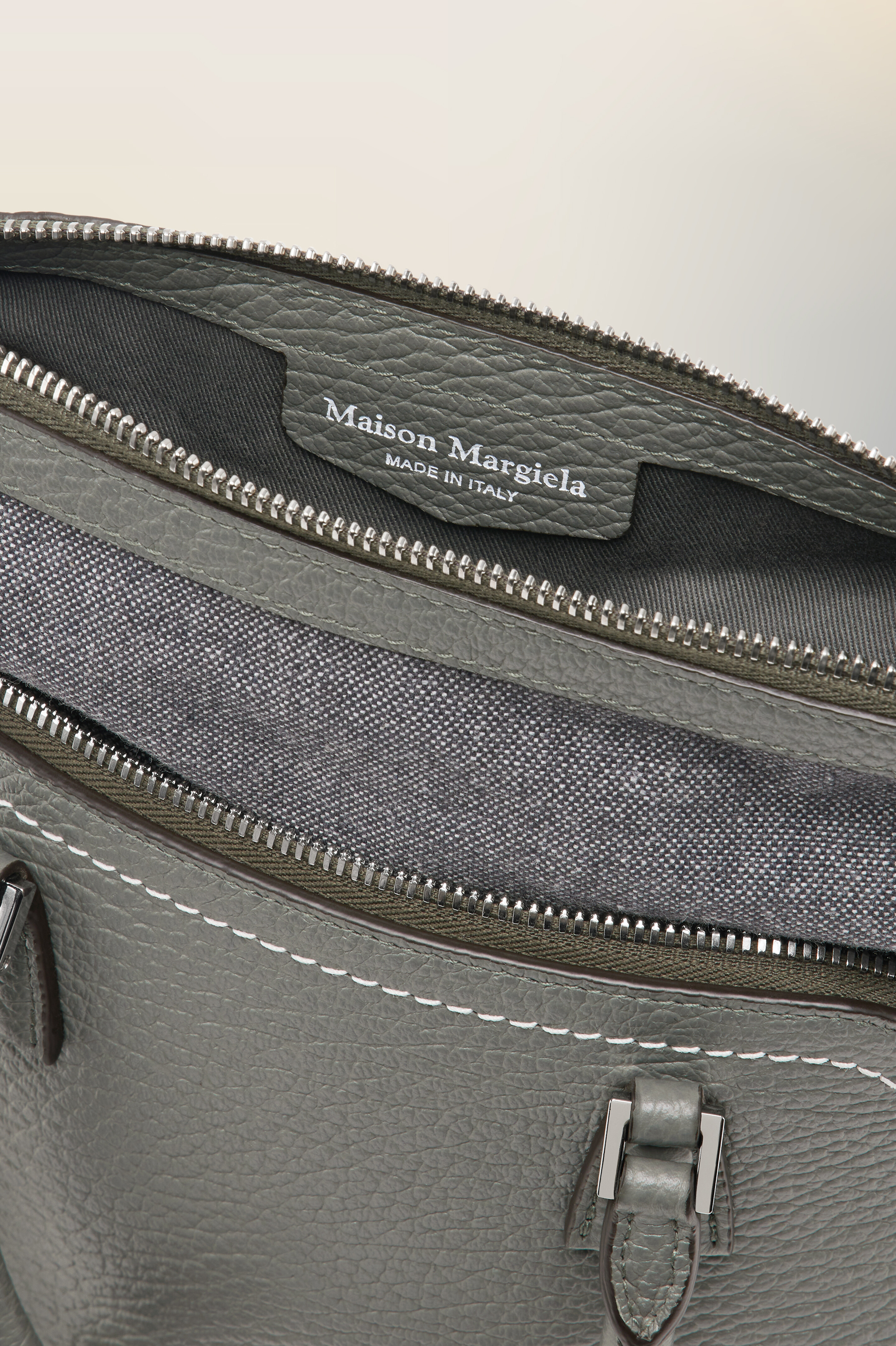 Sac à épaule 5AC Classique Mini gris Gris caillou