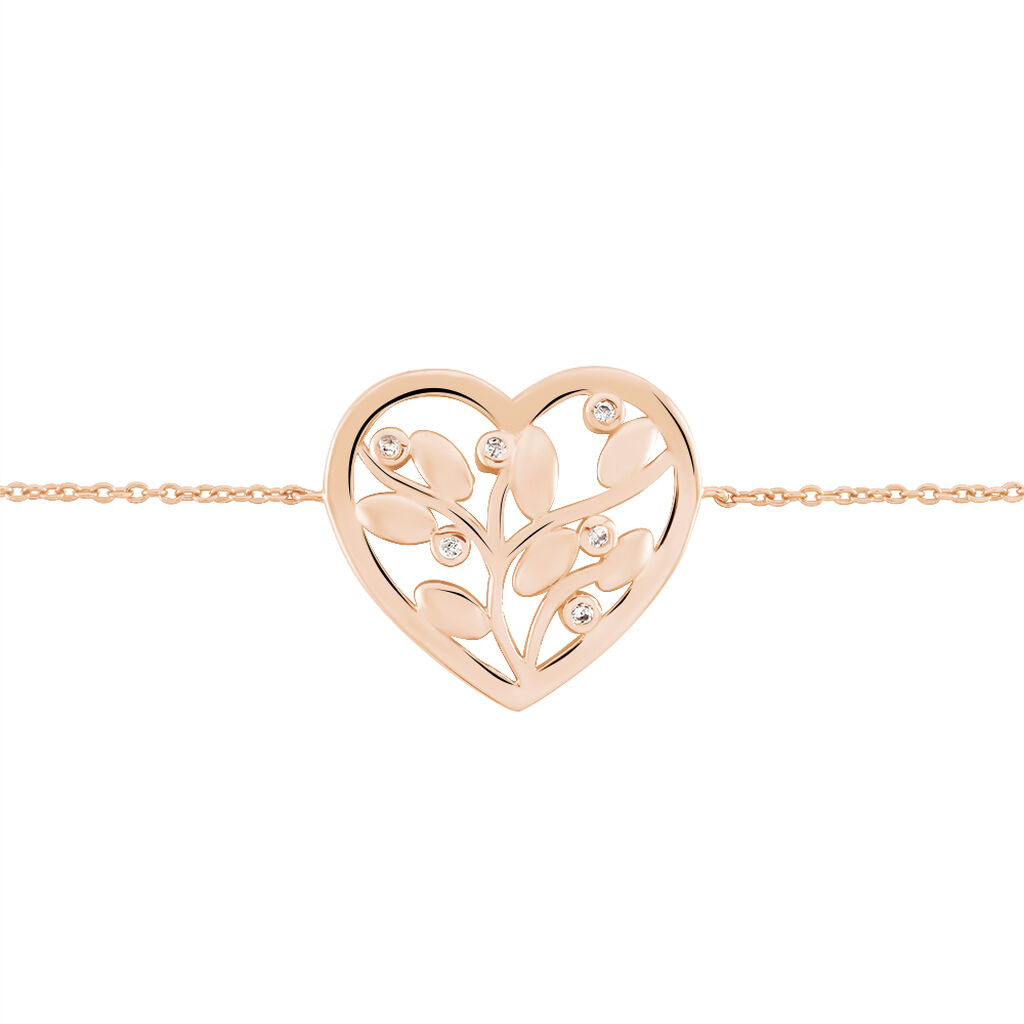 Bracelet Douglas Argent Rose Oxyde De Zirconium