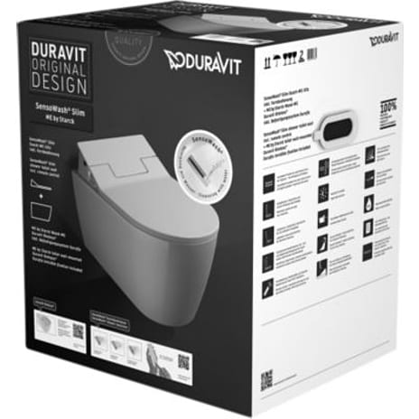 Duravit ME by Starck væghængt toilet inkl. bidetsæde